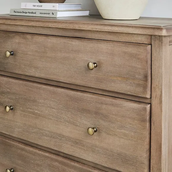 Giselle 3 Drawer Chest, Mango Wood 4