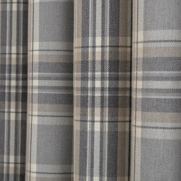 Belhaven Check Eyelet Curtains 3