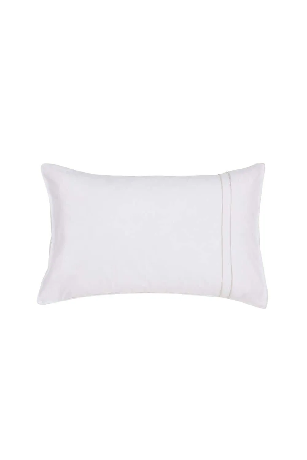 Murmur 'Catherine' Cotton Percale Standard Pillowcase in Ivory