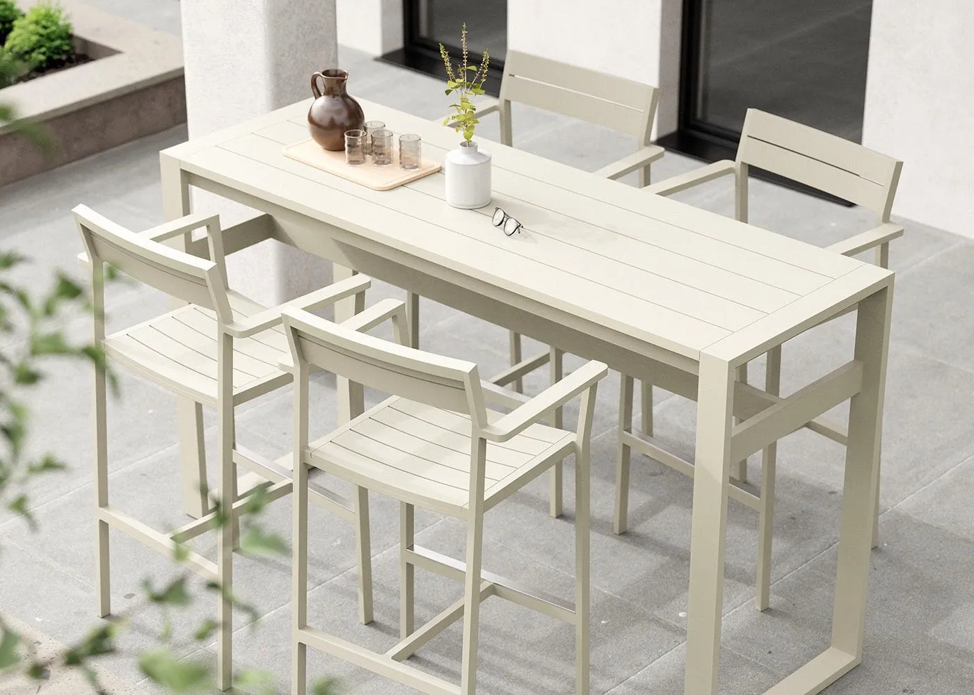 Case Eos Outdoor Counter Stool in Black 3