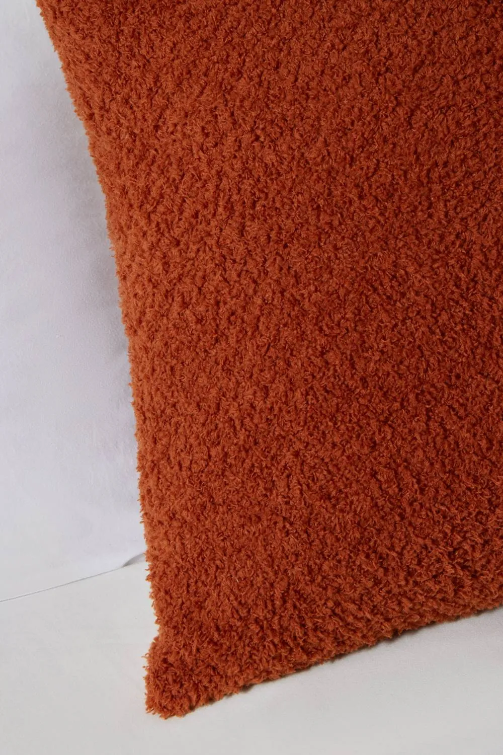 BHS Teddy Bear Fleece Cushion in Orange 2