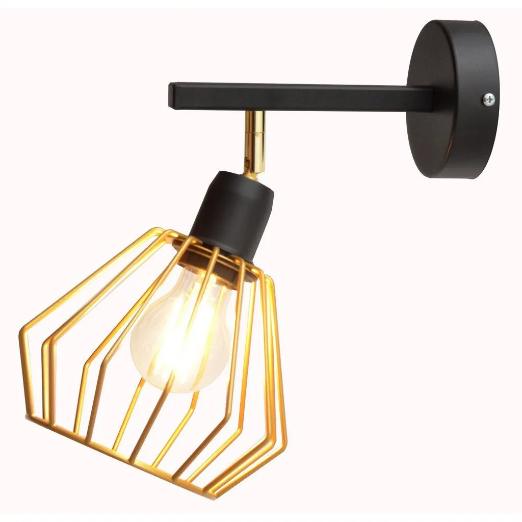 Netlighting Agat Wall Lamp Black Gold 30cm 4