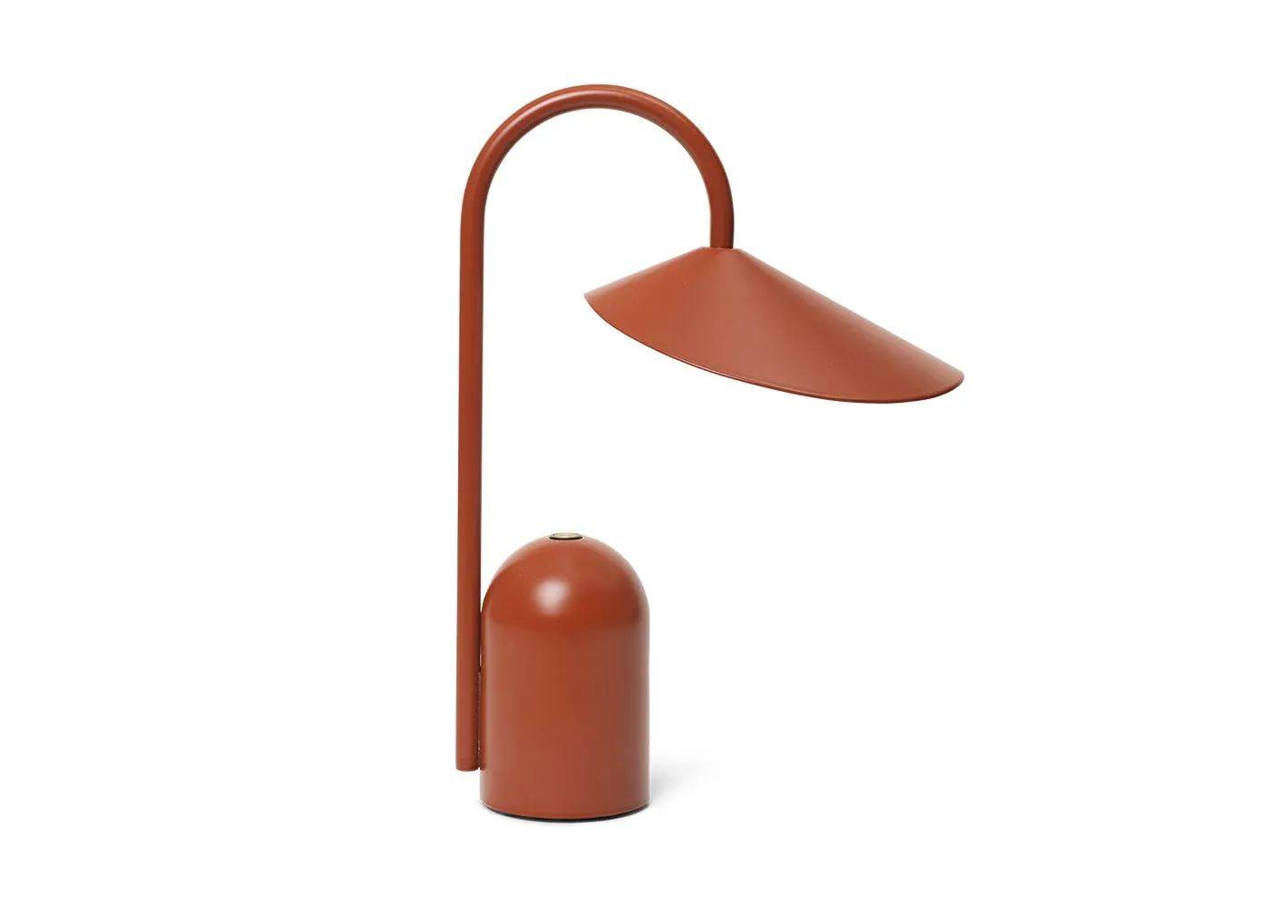 ferm LIVING Arum LED Portable Table Lamp Oxide Red 1