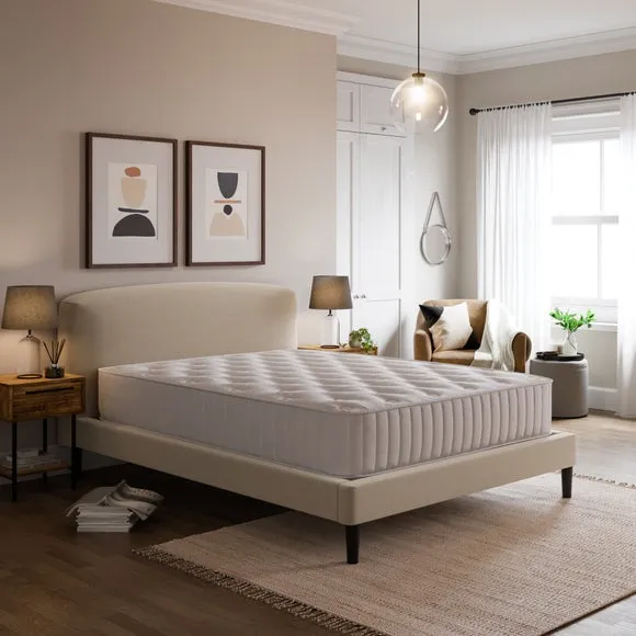 Modern Curved Upholstered Bed Frame 3