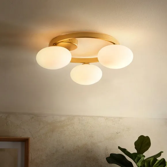 Yonah 3 Light Semi Flush Ceiling Light 2