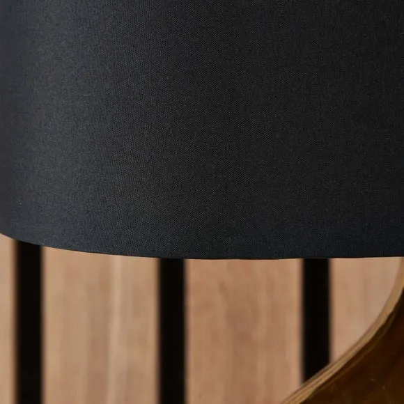 Gemini Gold Etched Ceramic Table Lamp 4