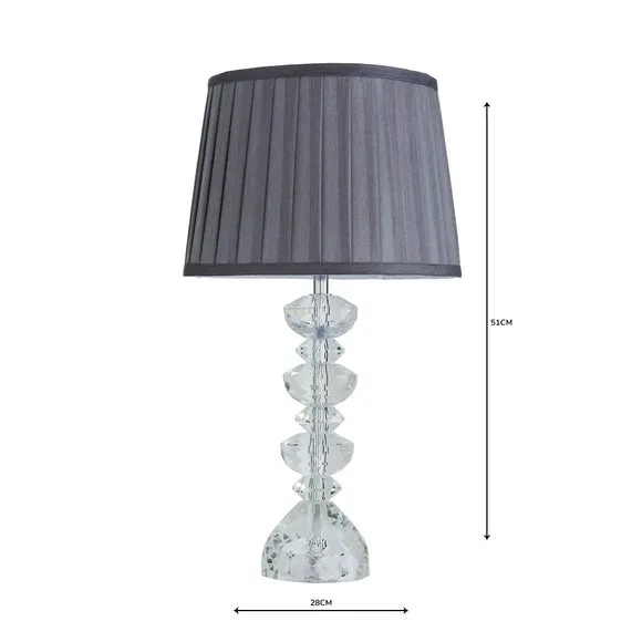 Dorma Genevieve Crystal Candlestick Table Lamp 5