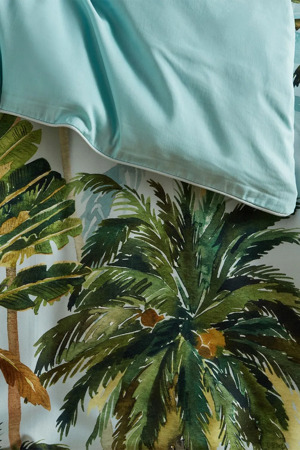 Paoletti Forsteriana Palms 100% Cotton Duvet Cover Set 3