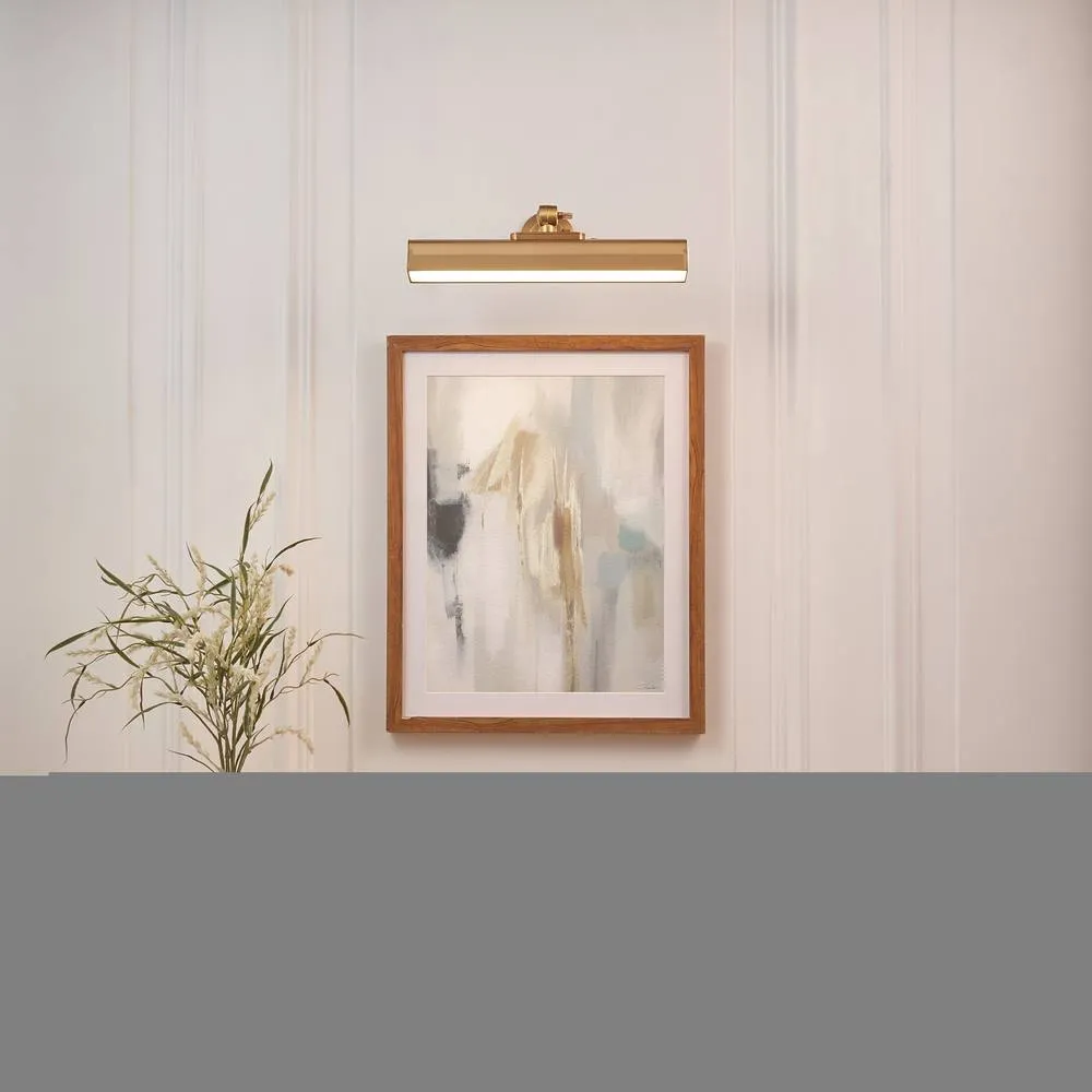 Netlighting Dalyan Rechargeable Picture Light Warm Brass Frosted Pc in Gold 2