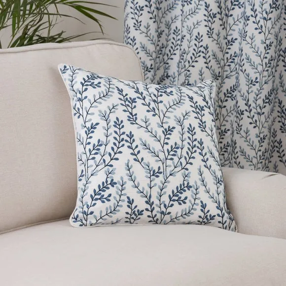 Shimla Embroidered Floral Eyelet Curtains 5
