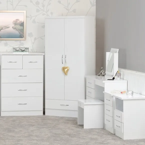 Return - Nevada 2 Drawer Bedside Table