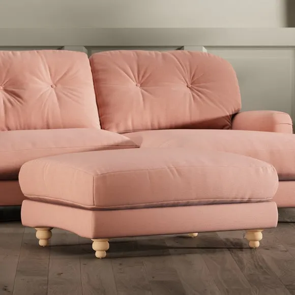 Martha Vintage Velvet Footstool 1