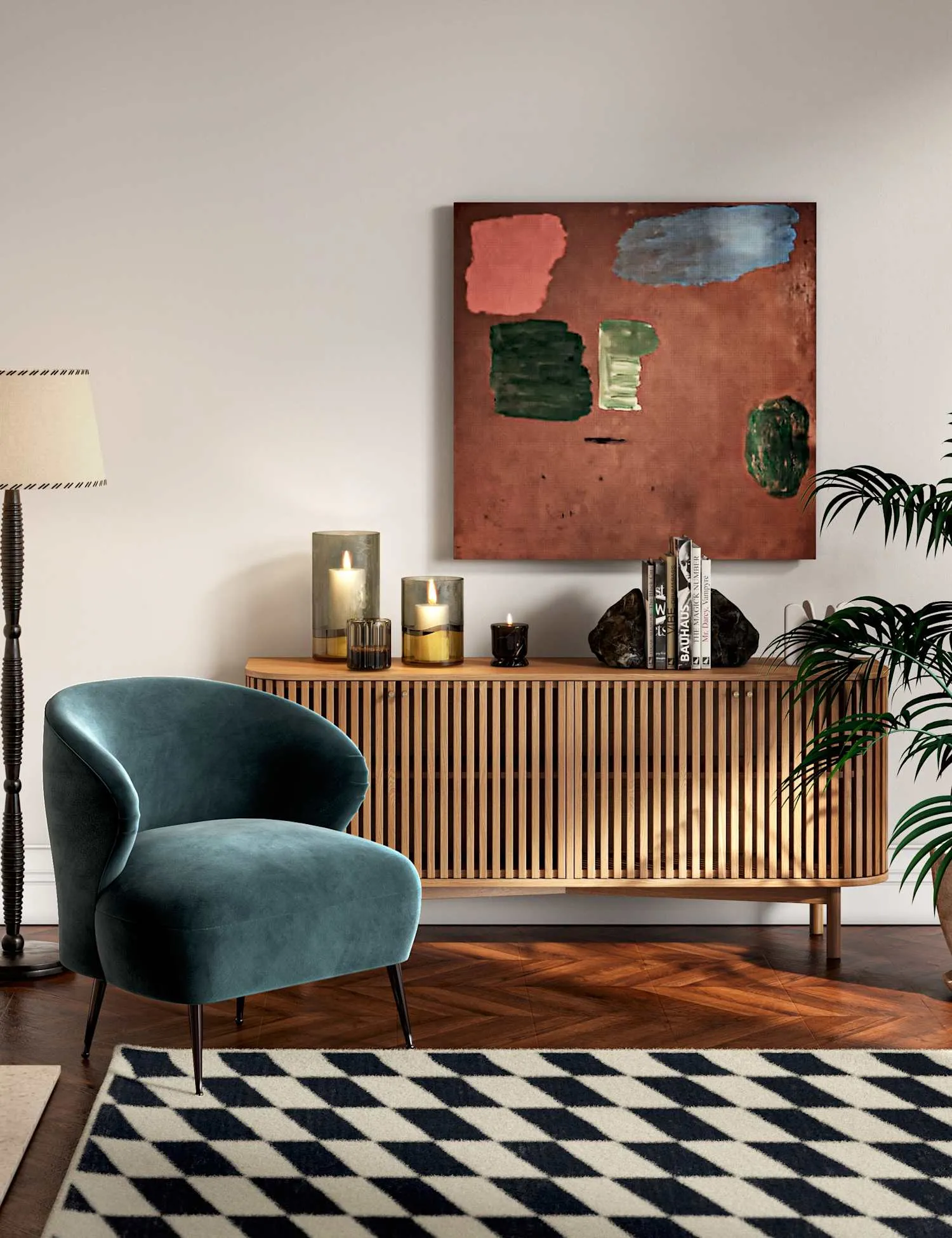 Corndell Soho Large 4 Door Sideboard Natural