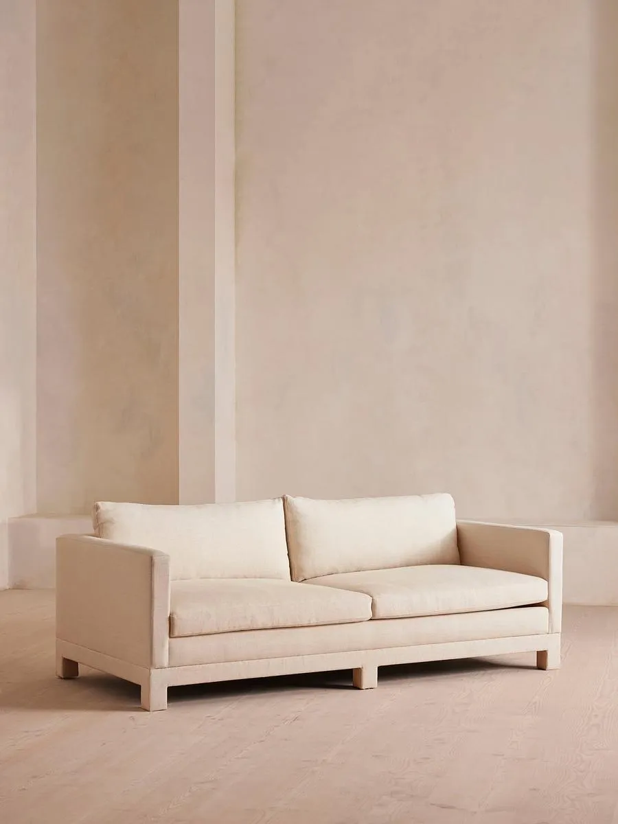 Ashford Three Seater Sofa, Linen, Bisque