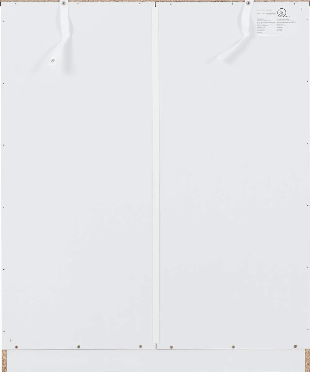 Seconique Dakotia 5 Drawer Chest in White 6