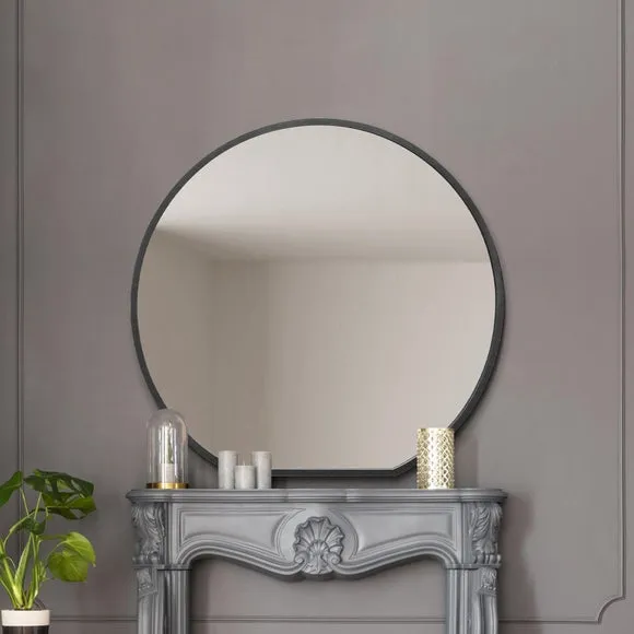 Circulus Round Indoor Outdoor Overmantel Wall Mirror 1