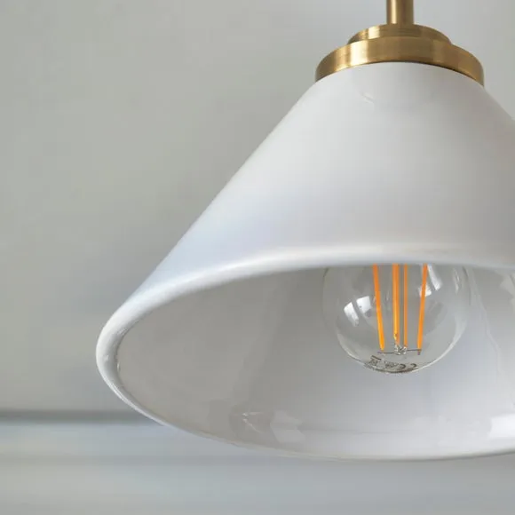 Churchgate Keyham Bathroom Semi Flush Ceiling Light 2