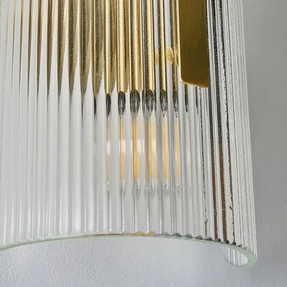 Veneto Ribbed 2 Light Wall Light 4