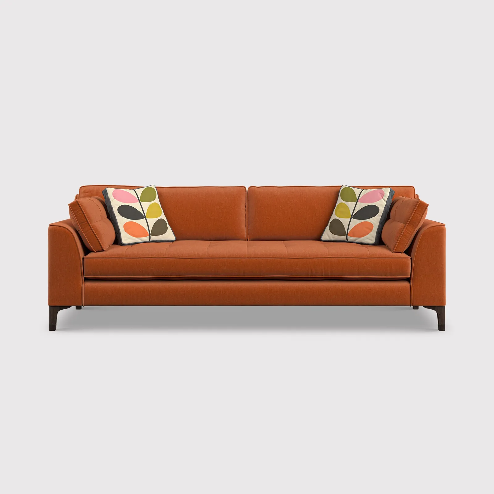 Orla Kiely Arklow Extra Large Sofa, Orange Fabric | Barker & Stonehouse 1