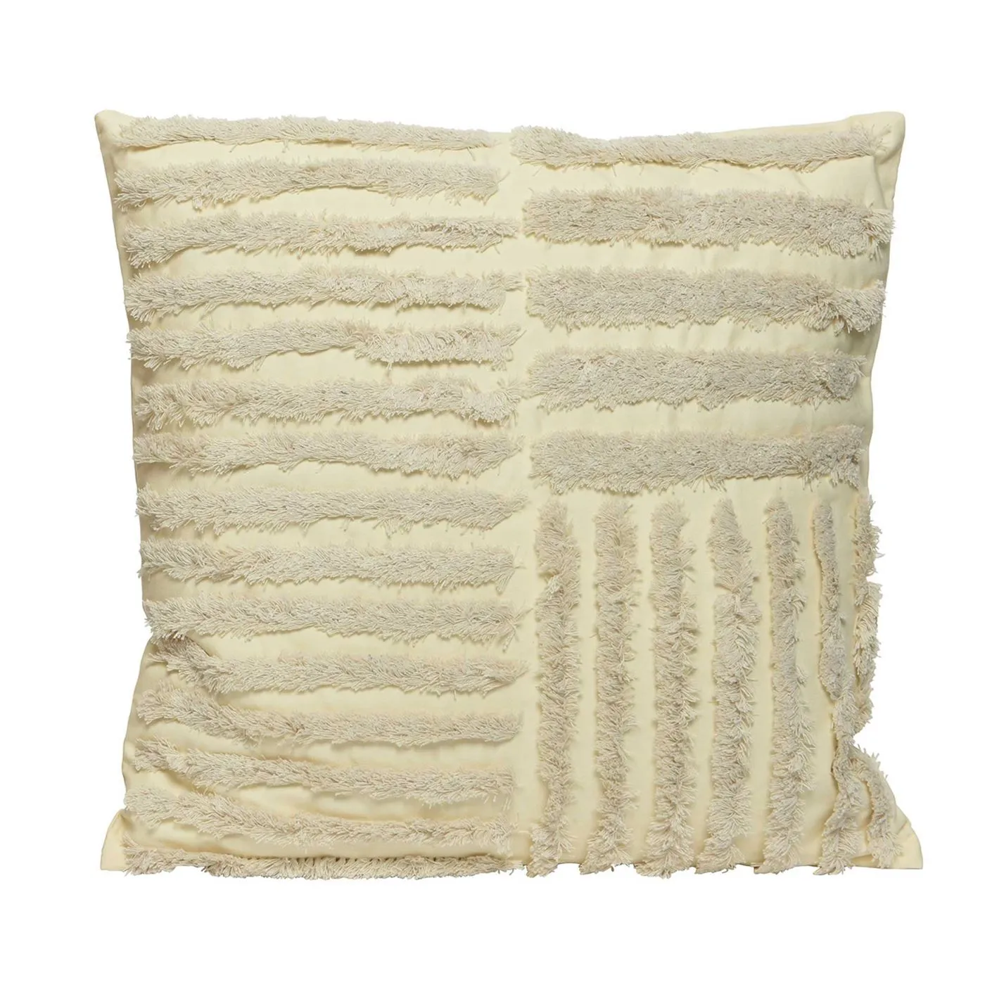 Cream Striped Cushion