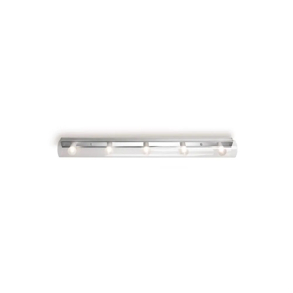 Netlighting Make Up 5 Light Bathroom Wall Light Aluminium Special Offer in Grey