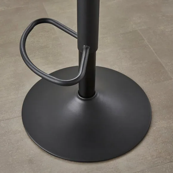 Talullua Height Adjustable Bar Stool, Luxe Chenille 4