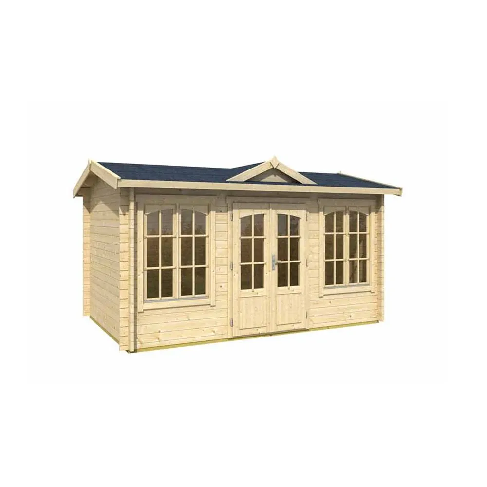 Lasita Maja Ltd Kensington (4414340)-Log Cabin, Home Office - L440xW292.1xH239.4 cm in Light Tan 2