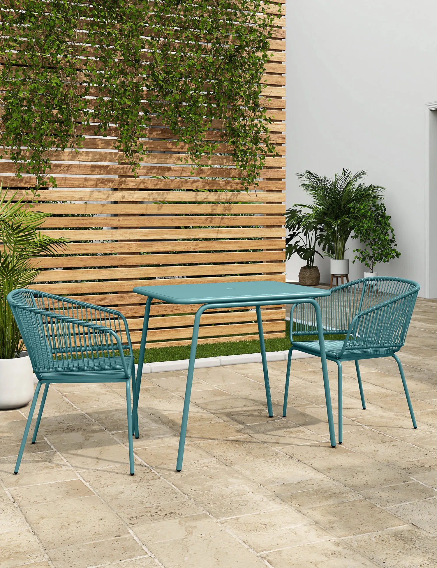 M&S Loft Lois 2 Seater Balcony Table & Chairs