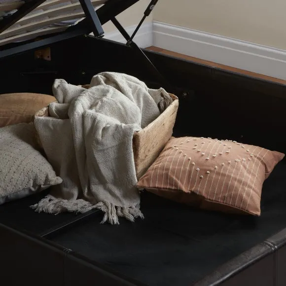Berlin Ottoman Bed Frame, Faux Leather 6