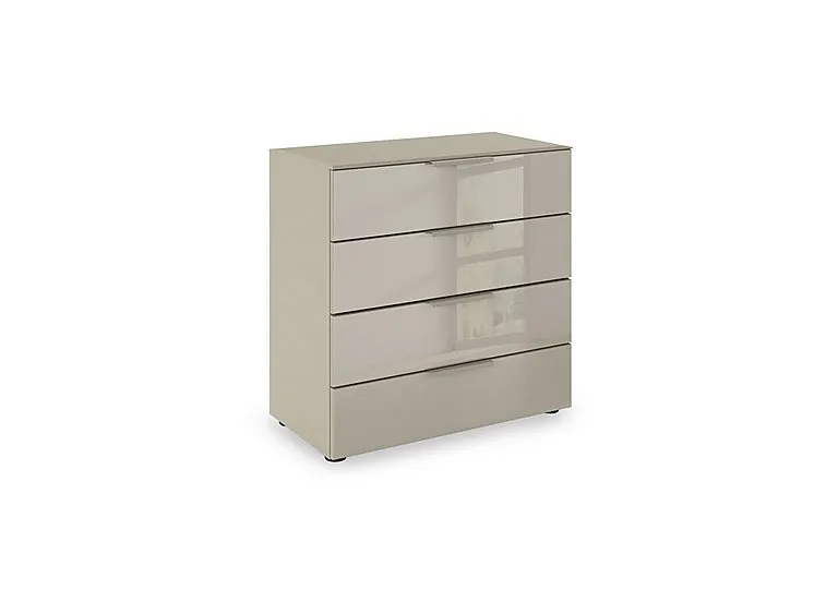 Haven 80cm 4 Drawer Décor Chest with Glass Front