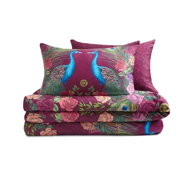 Matthew Williamson Xanadu Peacock 200 Thread Count 100% Cotton Duvet Cover & Pillowcase Set 6