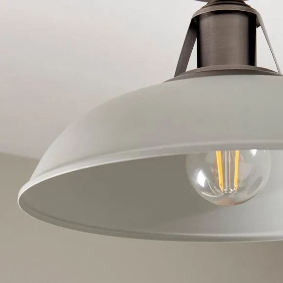 Oraya Bathroom Flush Ceiling Light 3