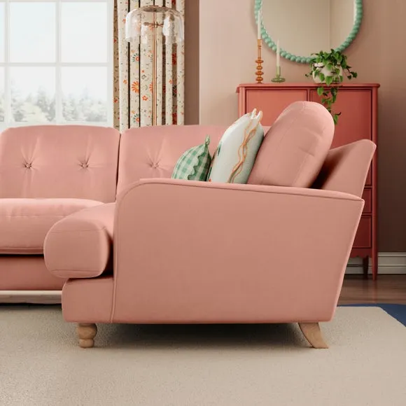 Martha Vintage Velvet Full Corner Sofa 2