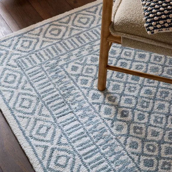 Delphi Border Geometric Wool Rug 6