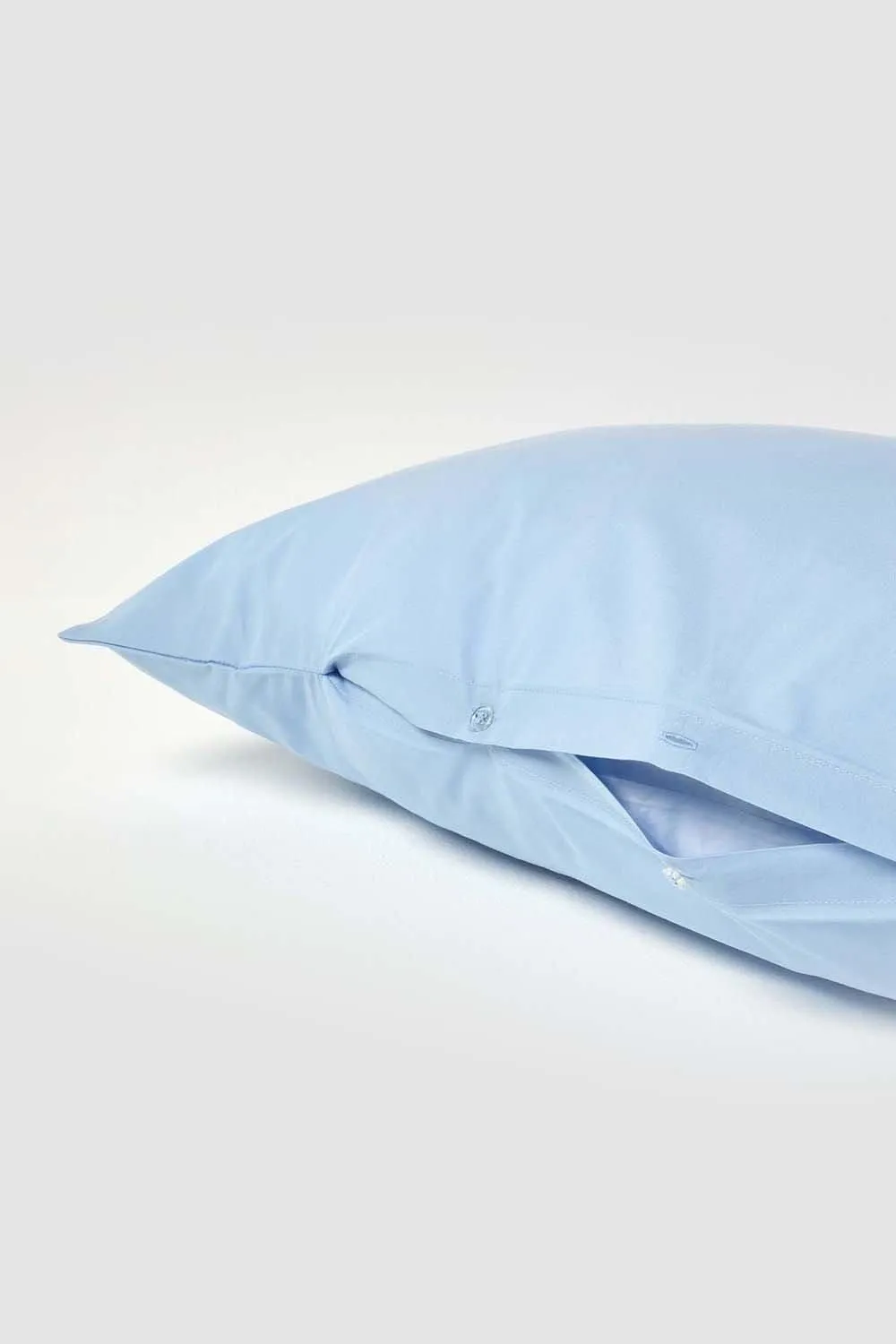 Homescapes Egyptian Cotton V Shaped Pillowcase 200 TC in Blue 4