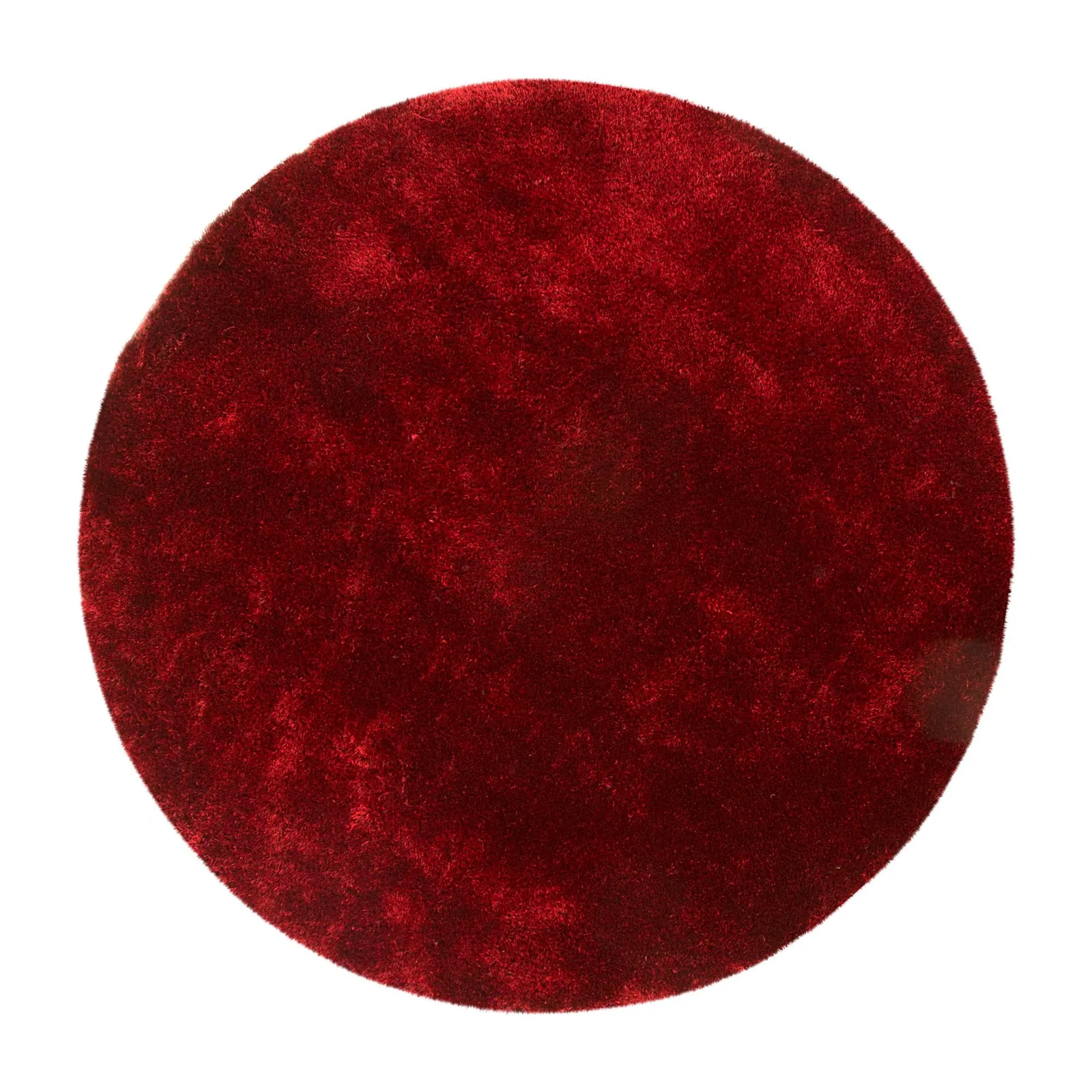 Indulgence Circle Shaggy Rug Indulgence Wine (Red)