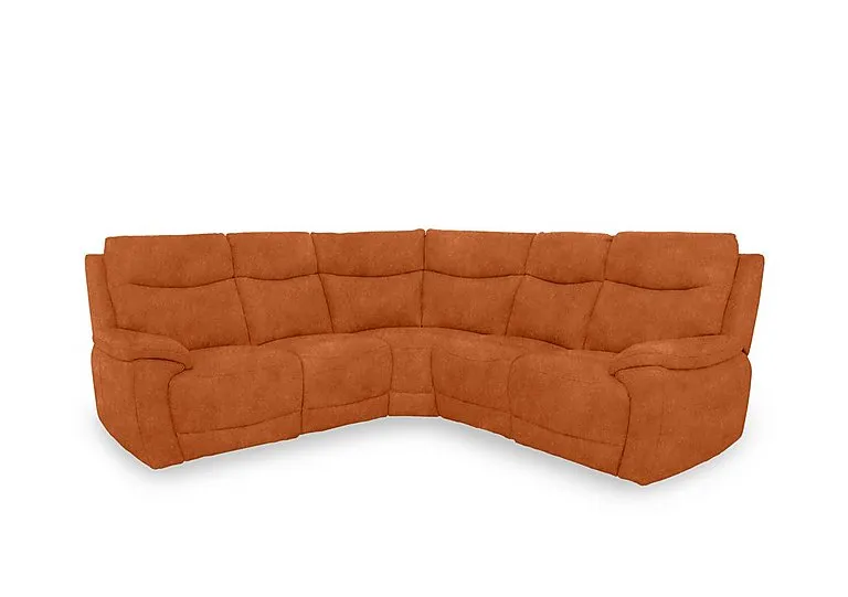 Sloane Fabric Large Power Recliner Corner Sofa - Dexter Pumpkin