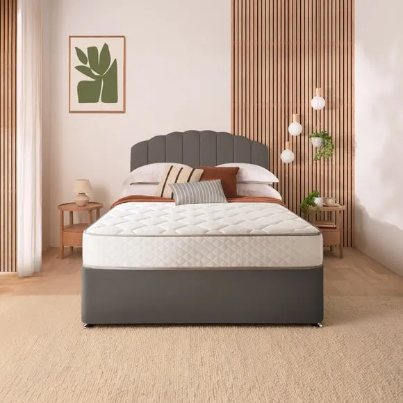 Silentnight Divan Set with Merlin Headboard and 800 Pocket Spring Memory Foam Mattress 2