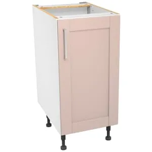 Wickes Ohio Dusky Pink Shaker Base Unit - 400mm