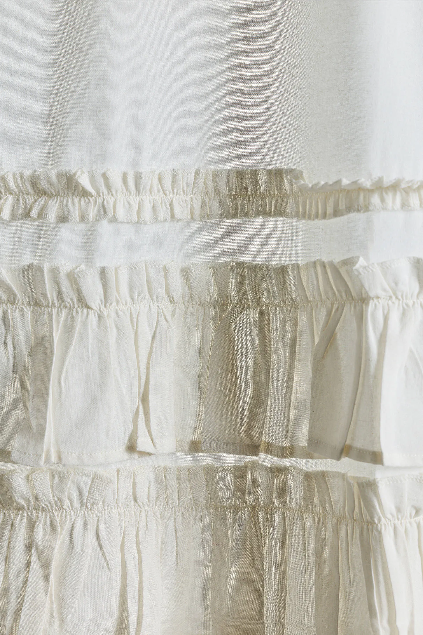 Lace Ruffle Cafe Curtains - White 3