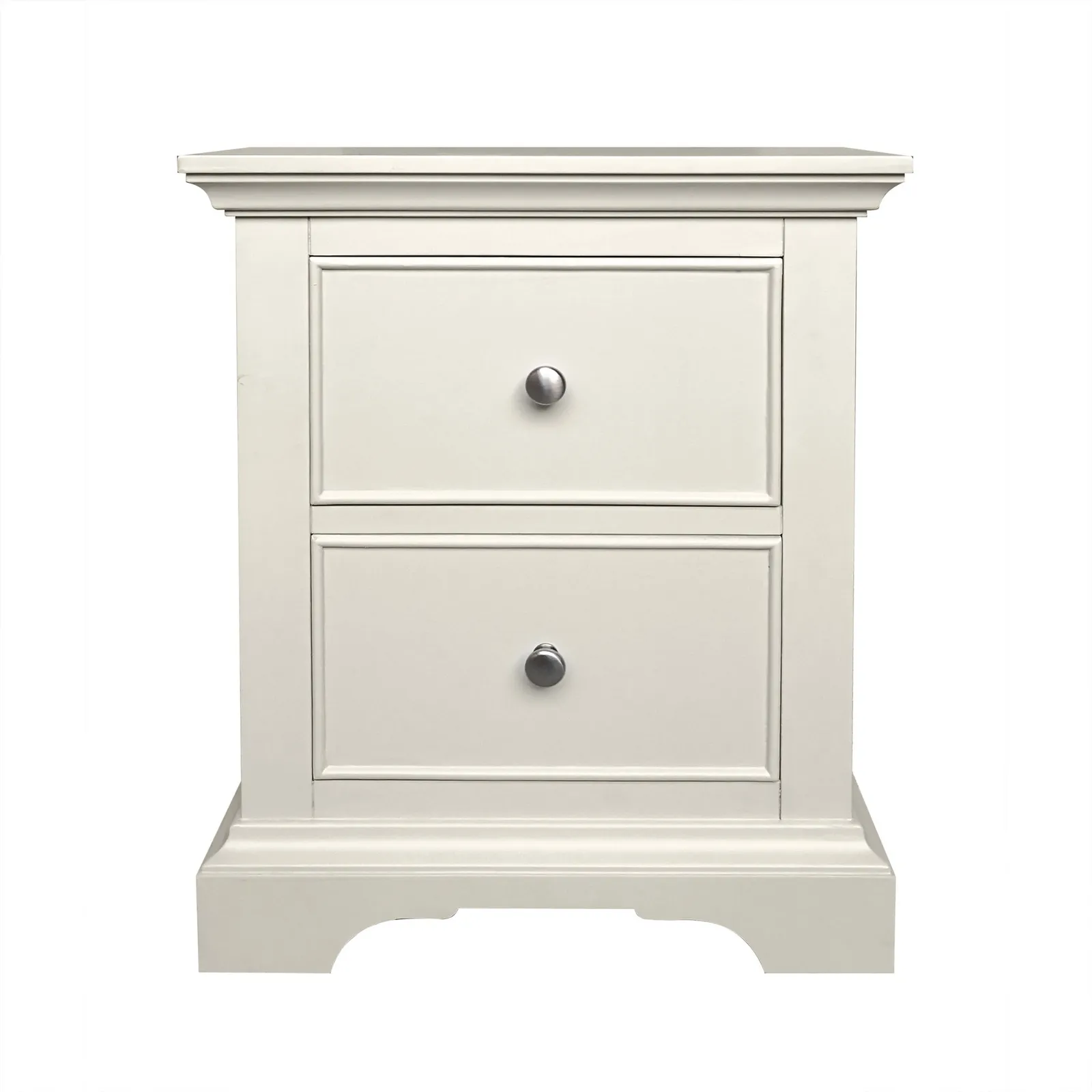 Charlotte 2 Drawer Bedside White