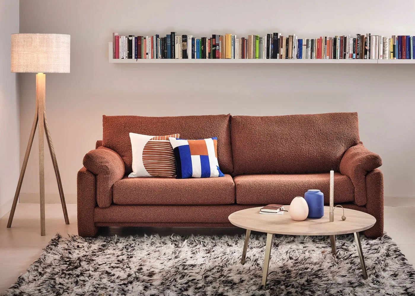 Heal's Baxter Wooden Floor Lamp with Shade Ash 3