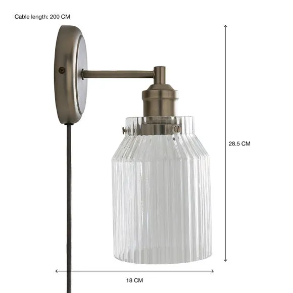 Tobias Plug In Wall Light 6