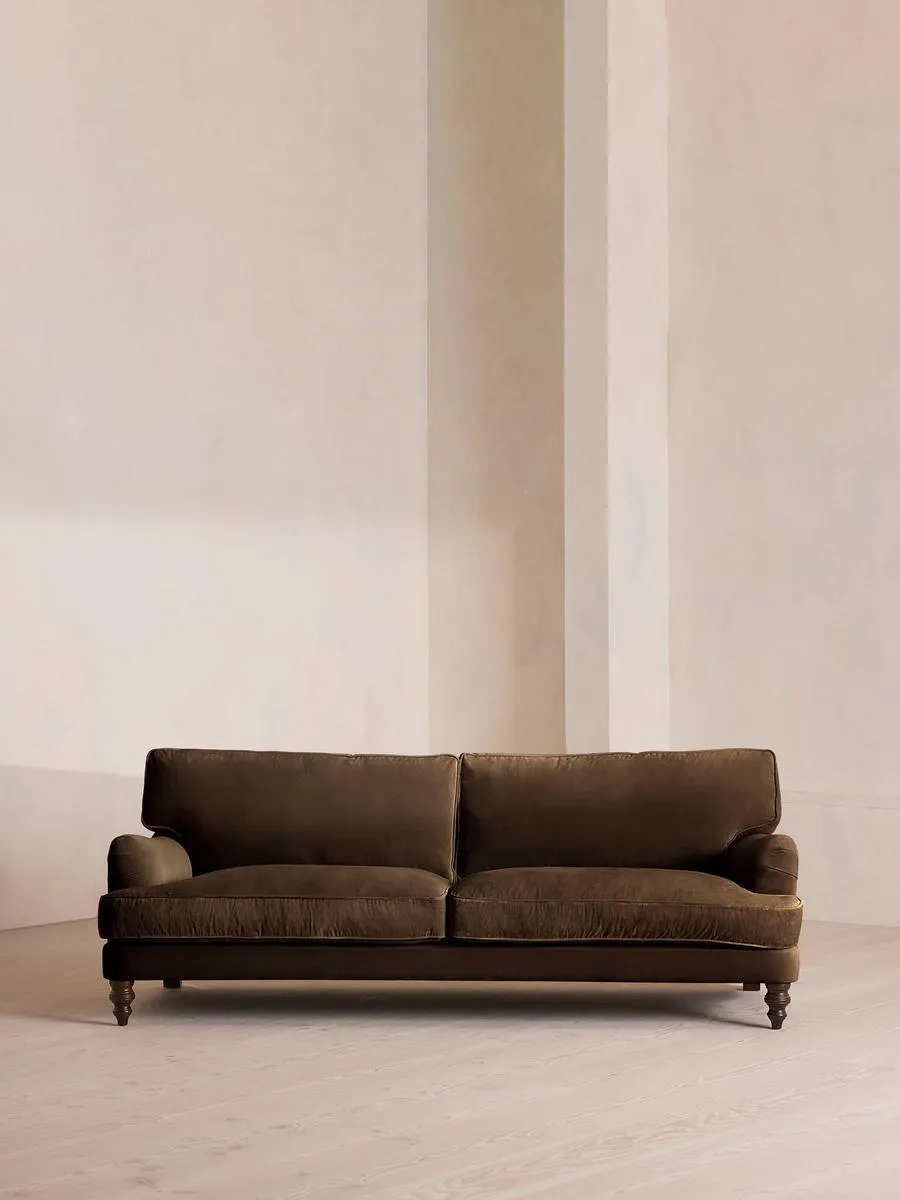 Arundel Four Seater, Sofa, Velvet, Chocolate