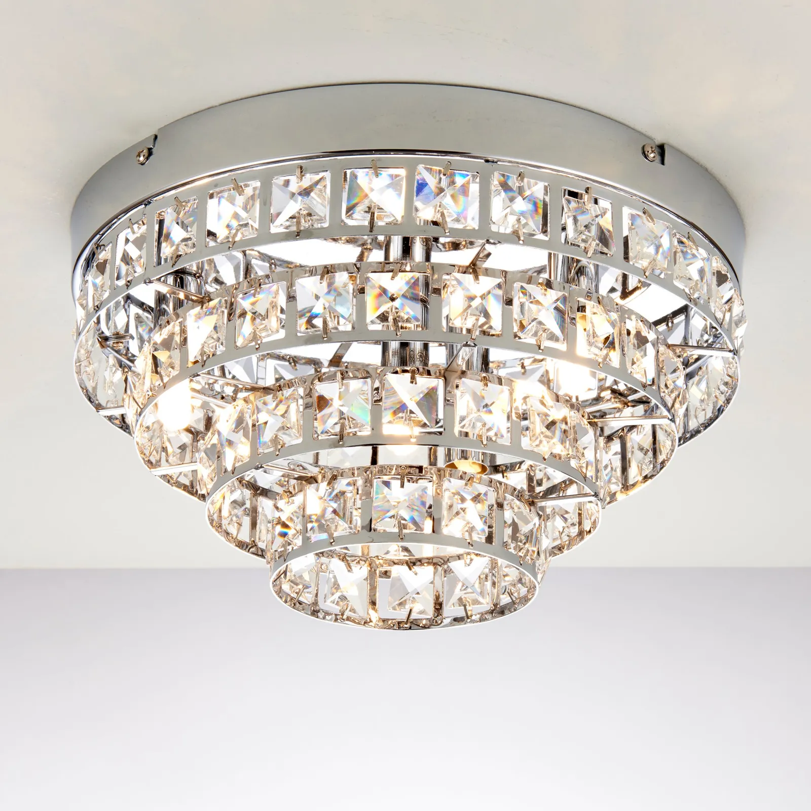 Vogue Motown 4 Light Jewel Flush Ceiling Light