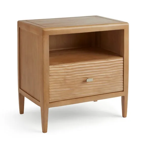 Edited Life Olsson Hand Carved 1 Drawer Bedside Table 5