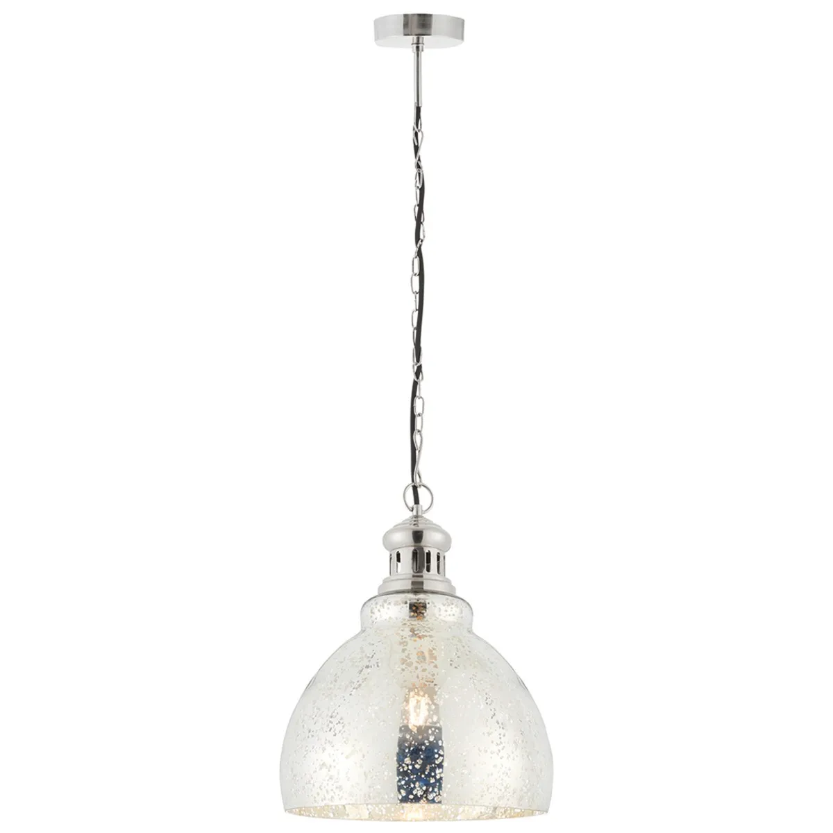 Silver Dome Pendant Light Glass | Barker & Stonehouse 2
