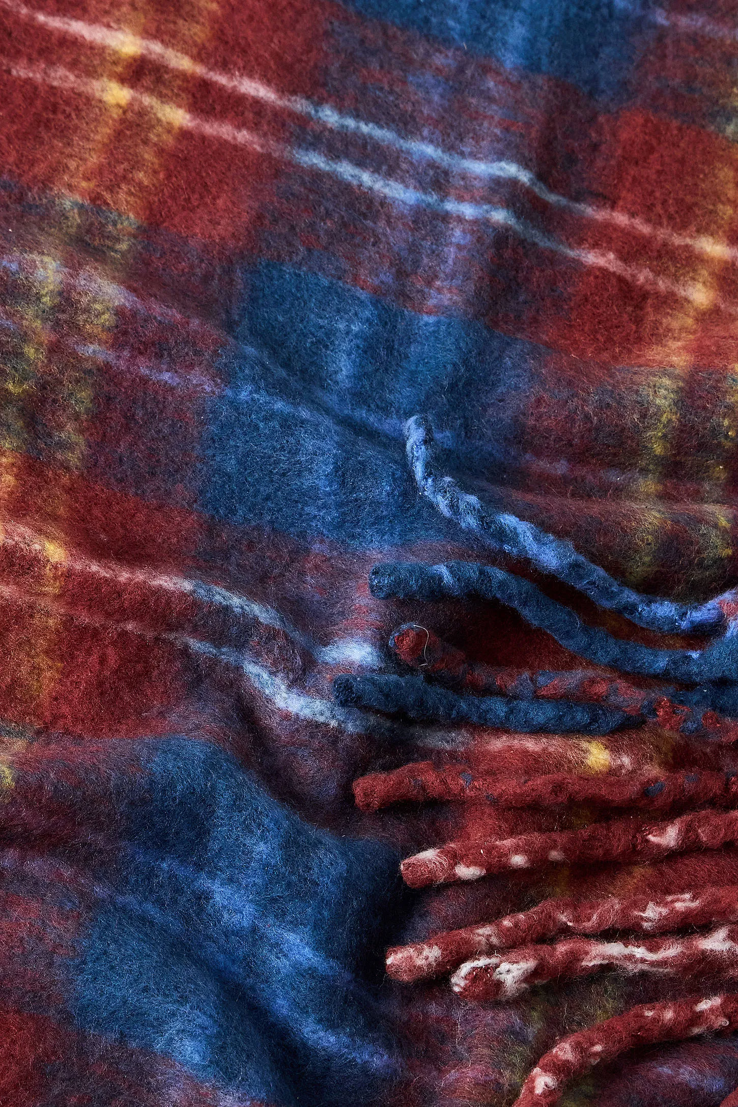Red Check Cosy Throw - Red 2