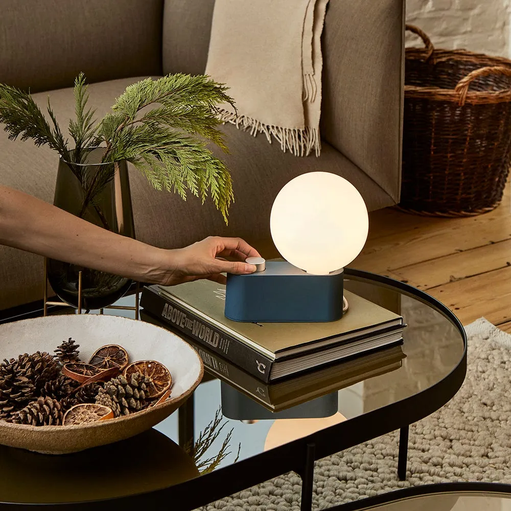 Tala Alumina Table and Wall Lamp Charcoal with Sphere IV Bulb 4