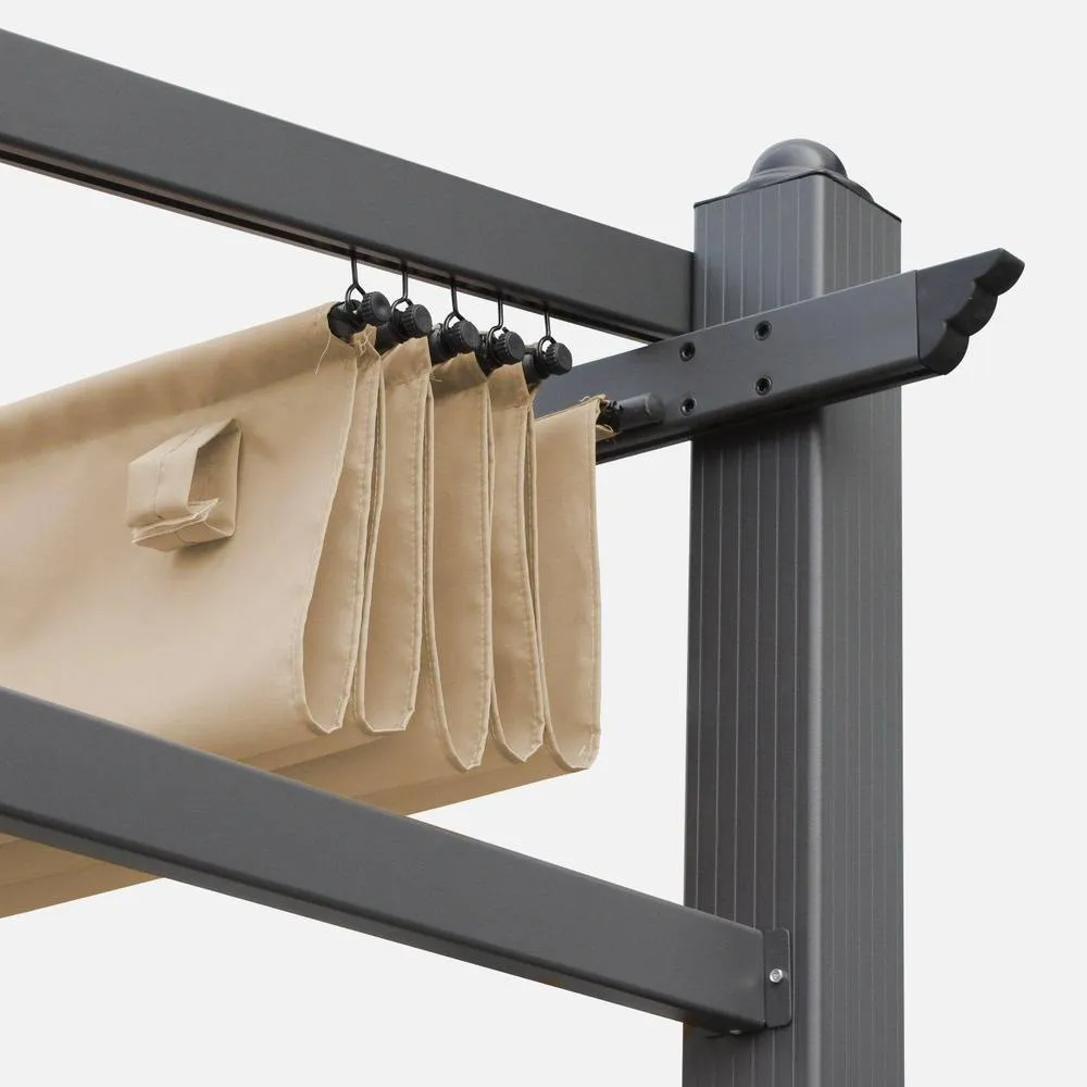 sweeek Replacement canopy roof for 3x4m Murum pergola in Beige 2